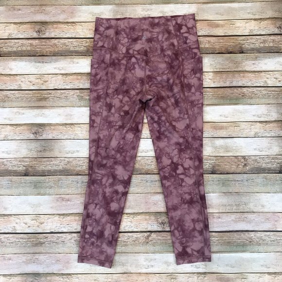 Athleta Size M Medium Salutation Stash Pocket II 7/8 Tight in Riptide Palermo - Picture 2 of 4